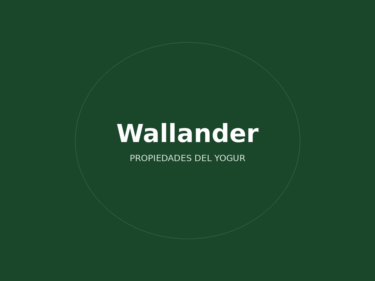 Wallander — Yogur